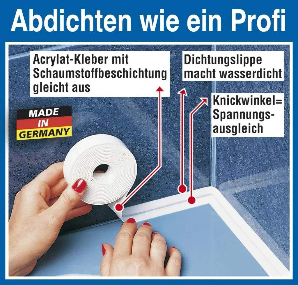 Tub sealing tape 3.5 m x 2.8 cm
