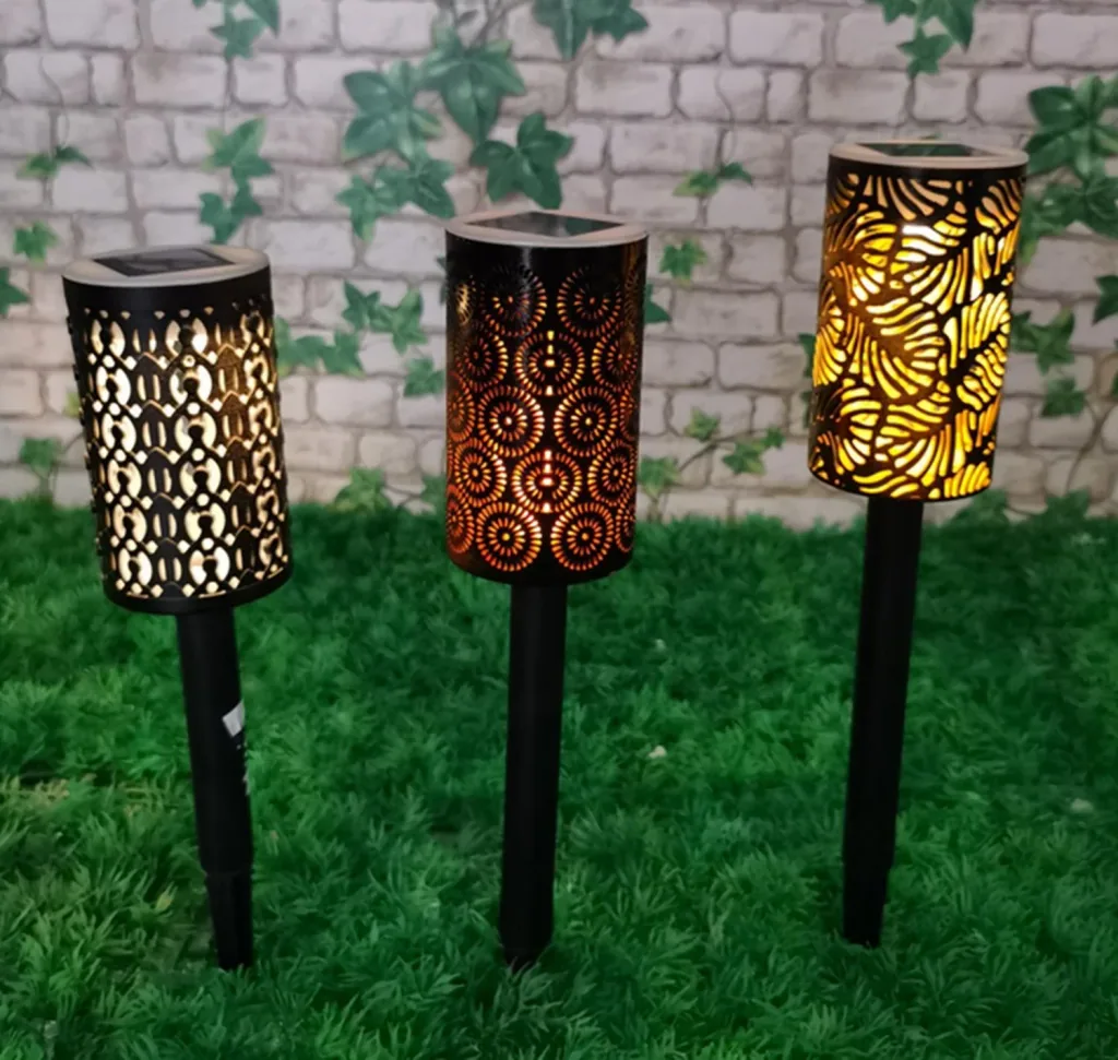 Solar Ornament Gartenleuchten – 3er Set