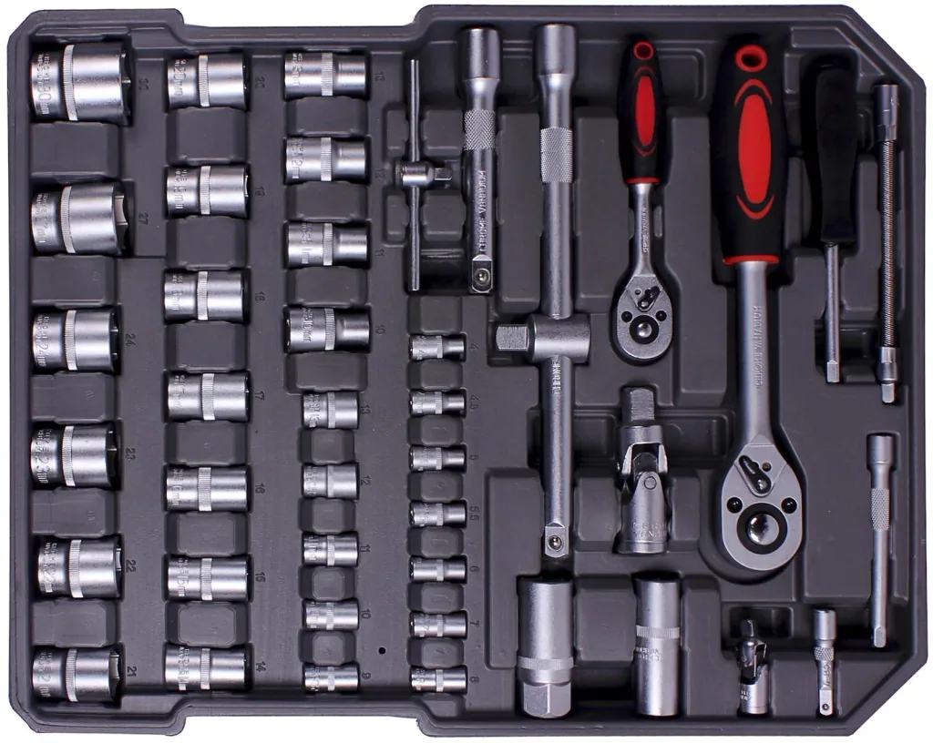 Tool case on wheels 186 pieces