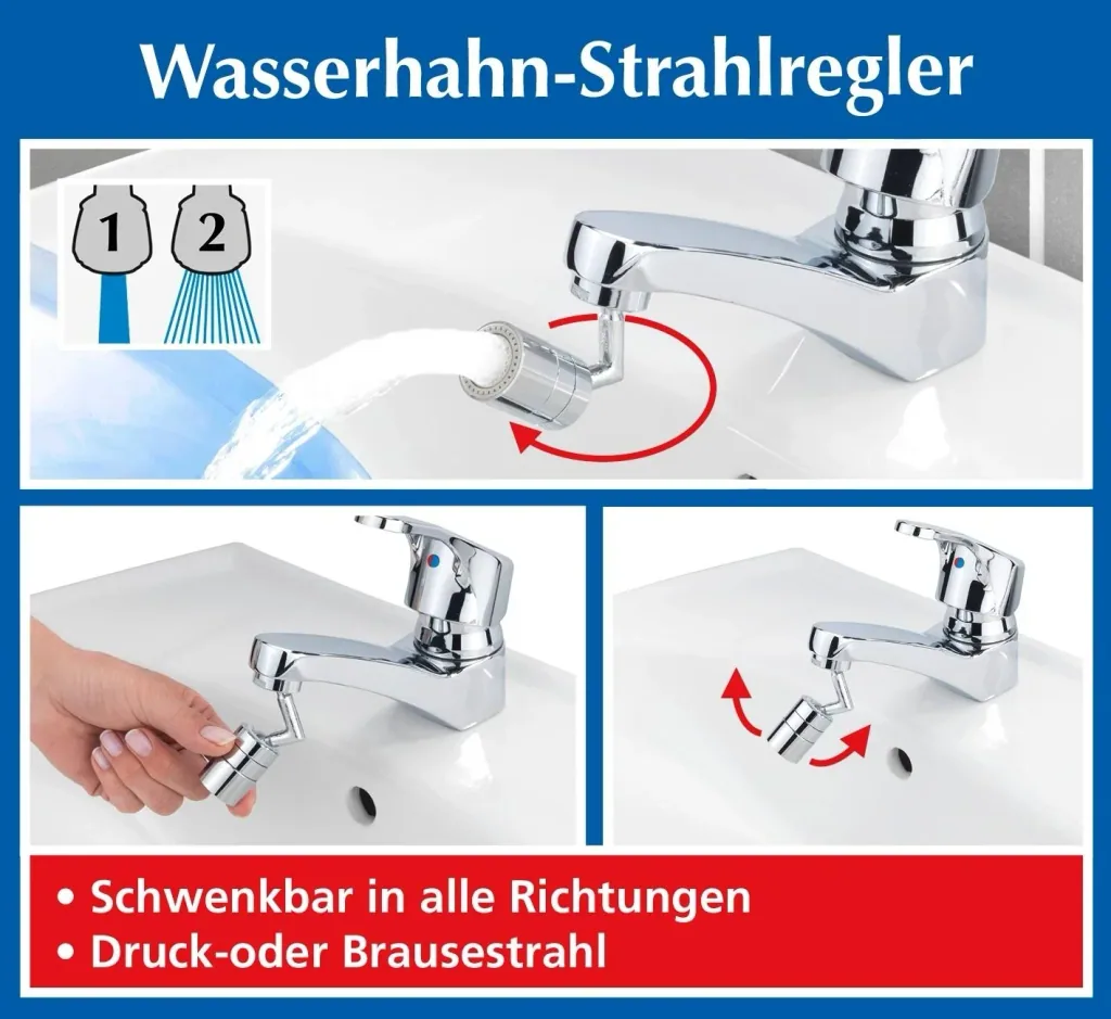 Faucet aerator, adjustable