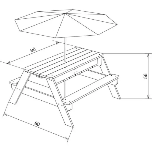 Nick Sand & Water Picnic Table