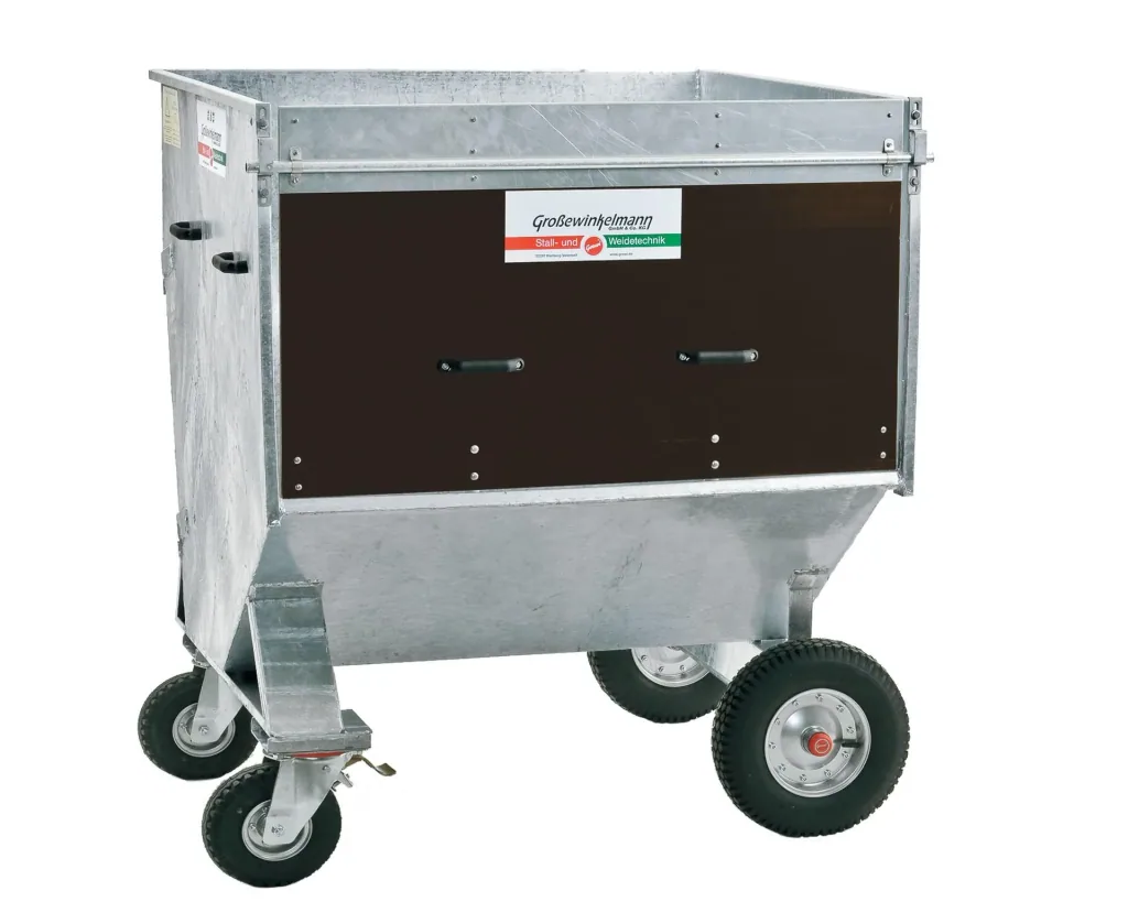 Large trolley for farm loader, W 130 x D 130 x H 150 cm