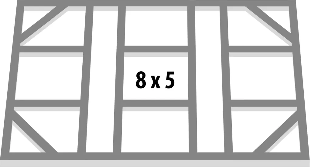 Foundation floor frame 5x8 for Lean To 58