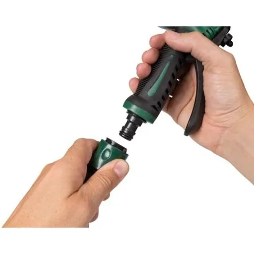 Spiral garden hose with nozzle - 15 m