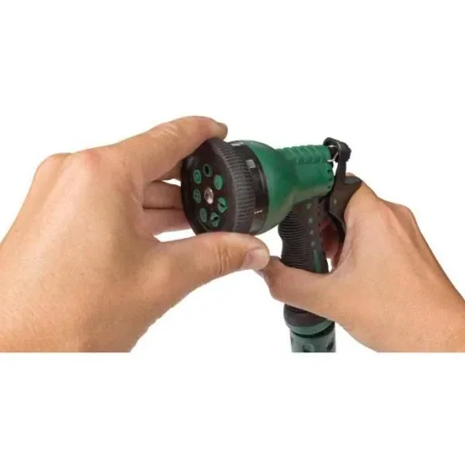 Spiral garden hose with nozzle - 15 m