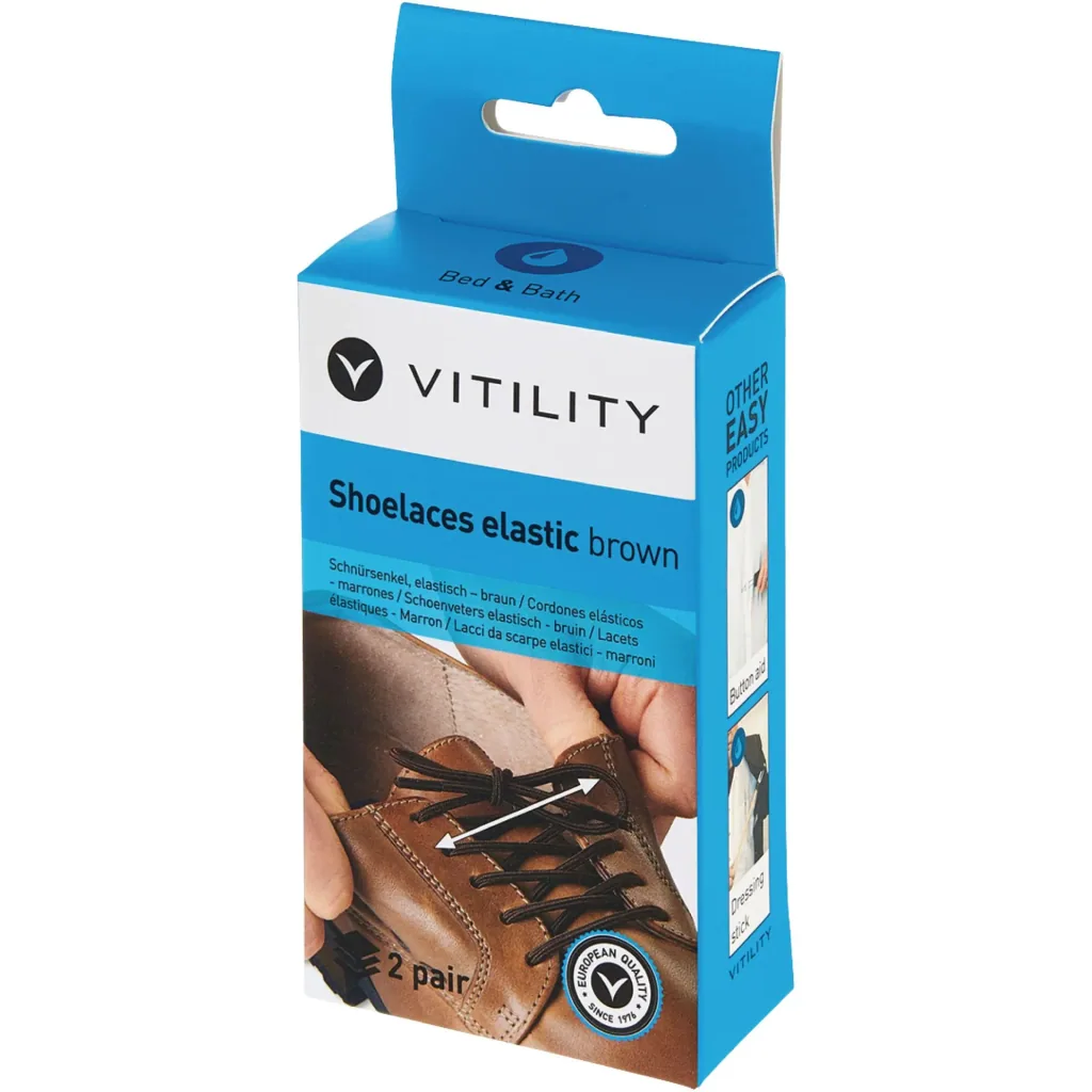 Elastic shoelaces 60.0 cm brown