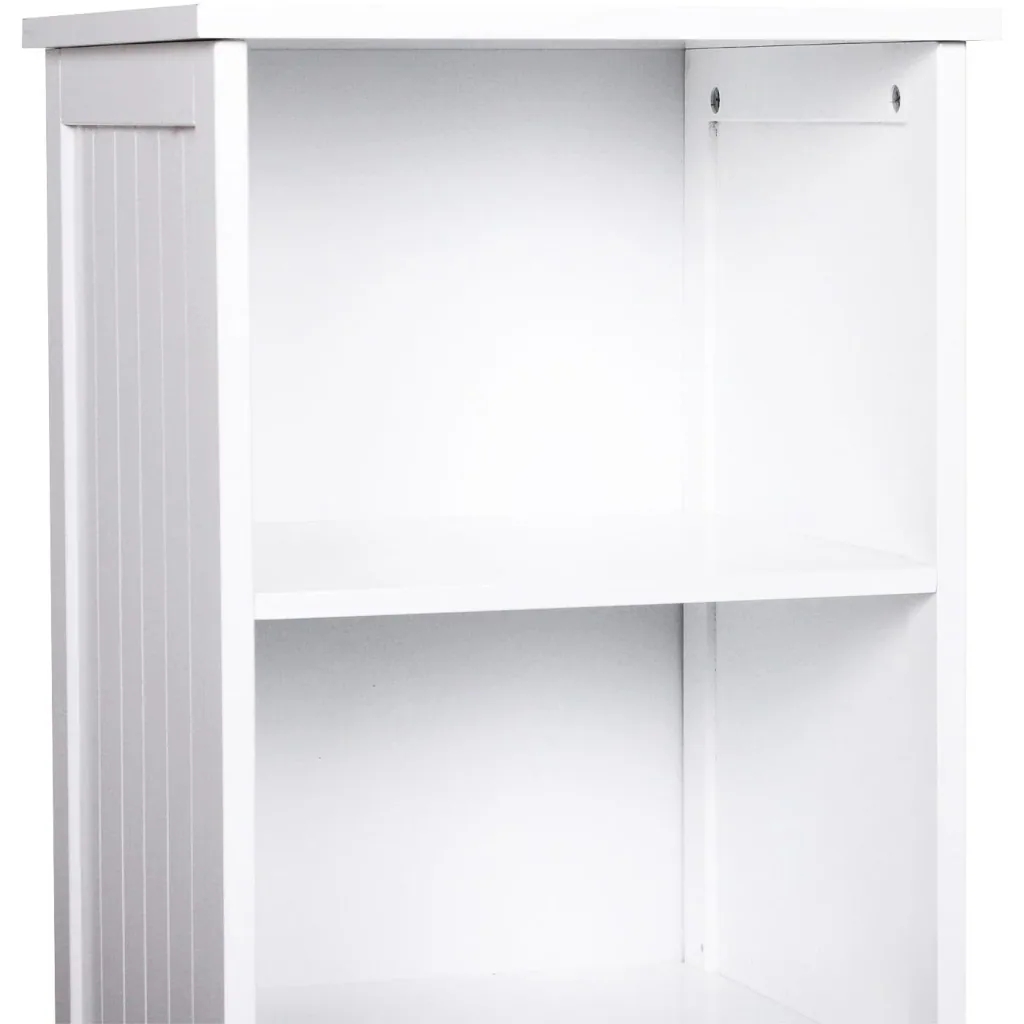 Chest of drawers bathroom cabinet bathroom cabinet bathroom shelf standing cabinet adjustable shelves wood white 40 x 38 x 160 cm