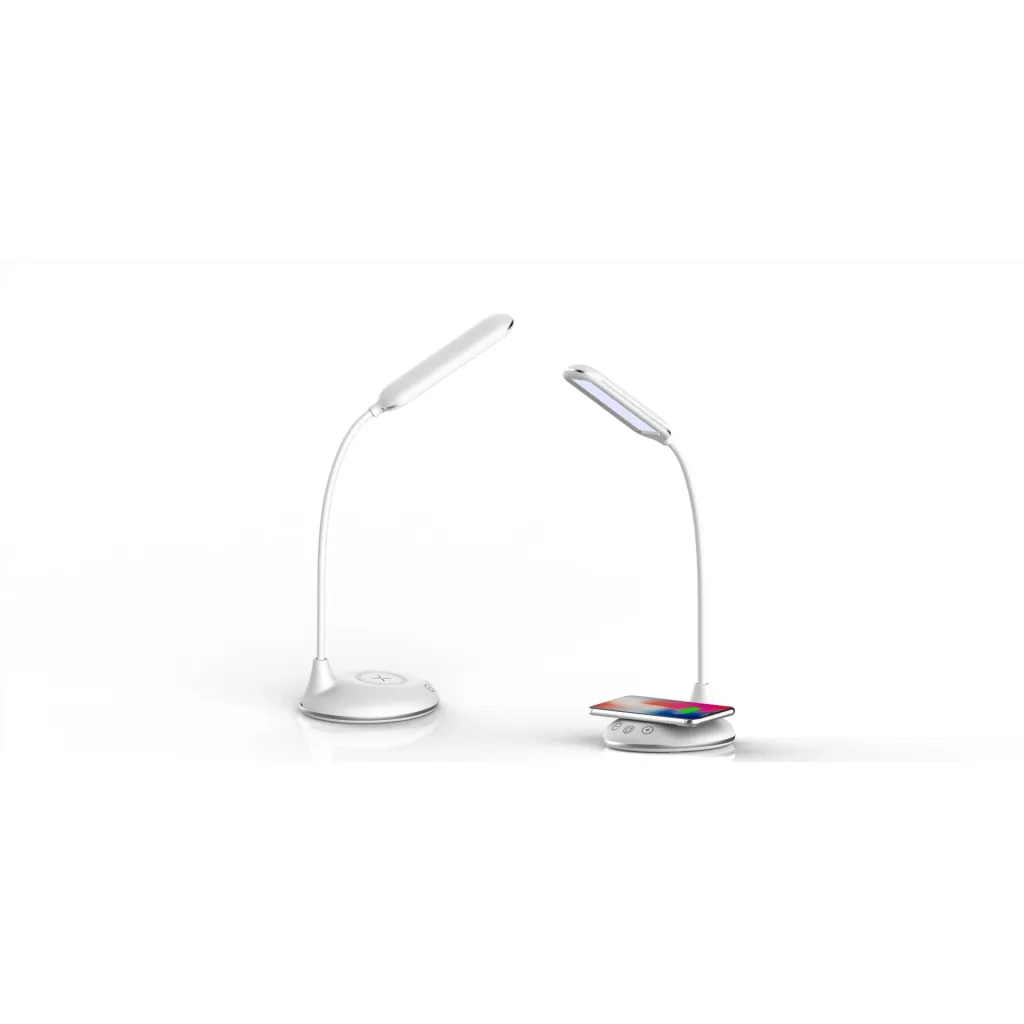 VT-7705 Table lamp / desk lamp with wireless QI charger - white