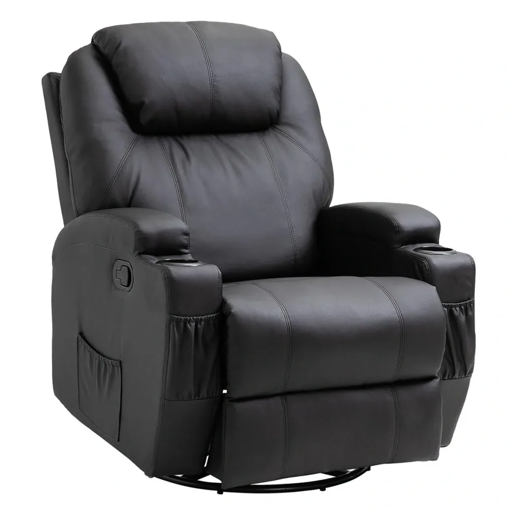 Massage chair, recliner chair, TV chair, massage function, 5 massage modes, reclining function, PU leather, wood, metal, foam