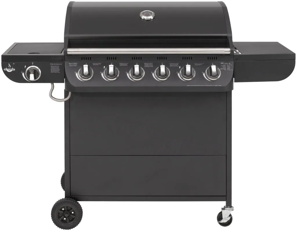 Gas grill "Columbus" 6 main burners + 1 side burner