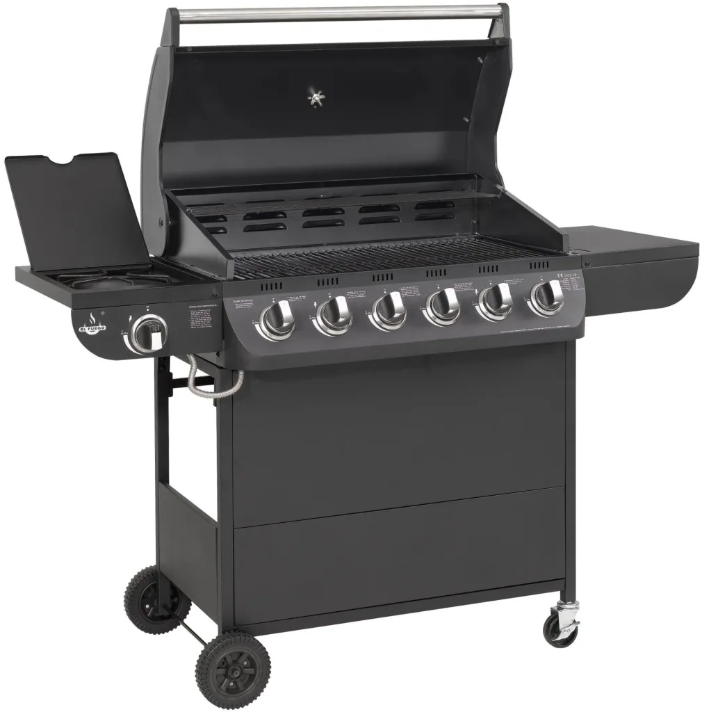 Gas grill "Columbus" 6 main burners + 1 side burner