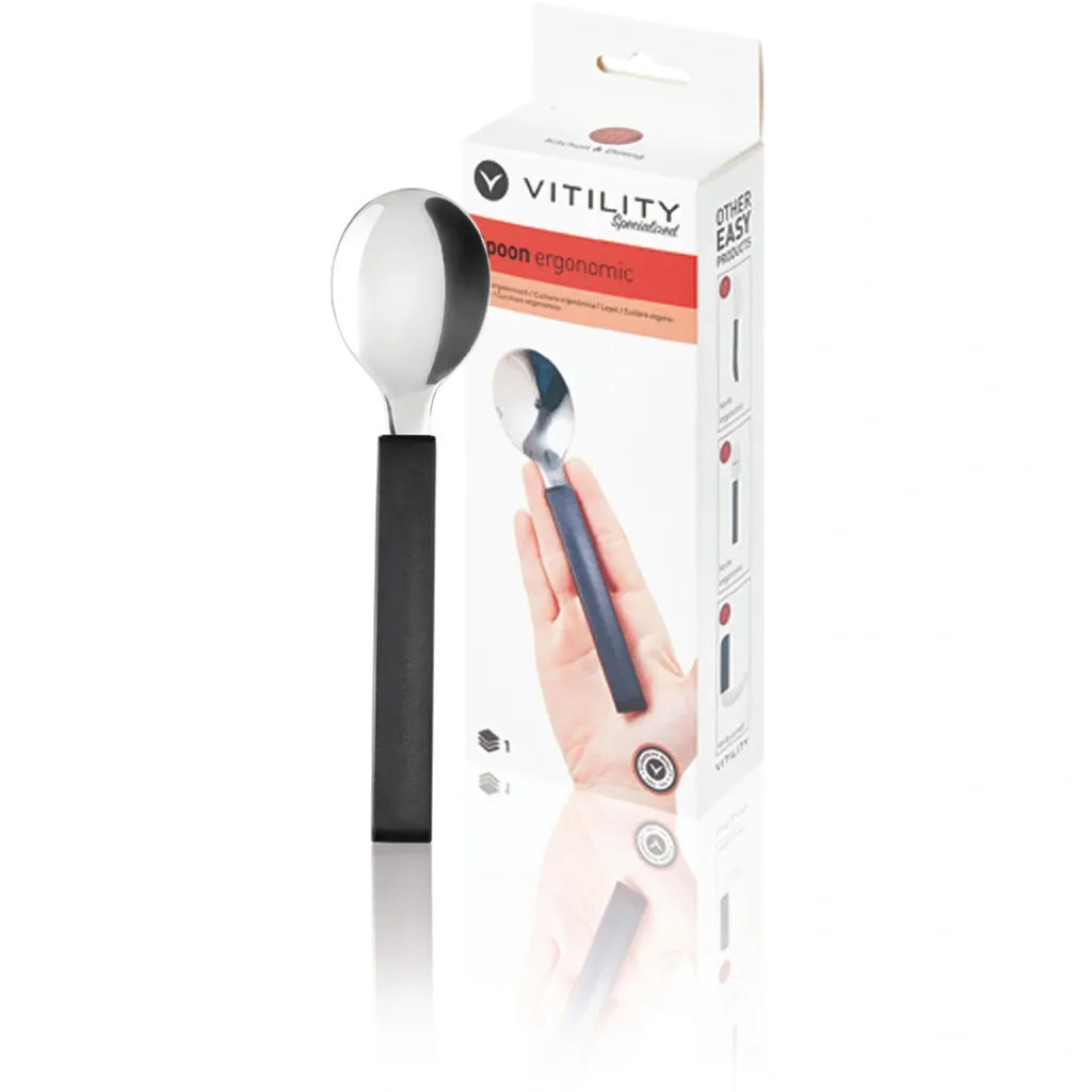 Cutlery - Spoon Ergonomic Black/Aluminum