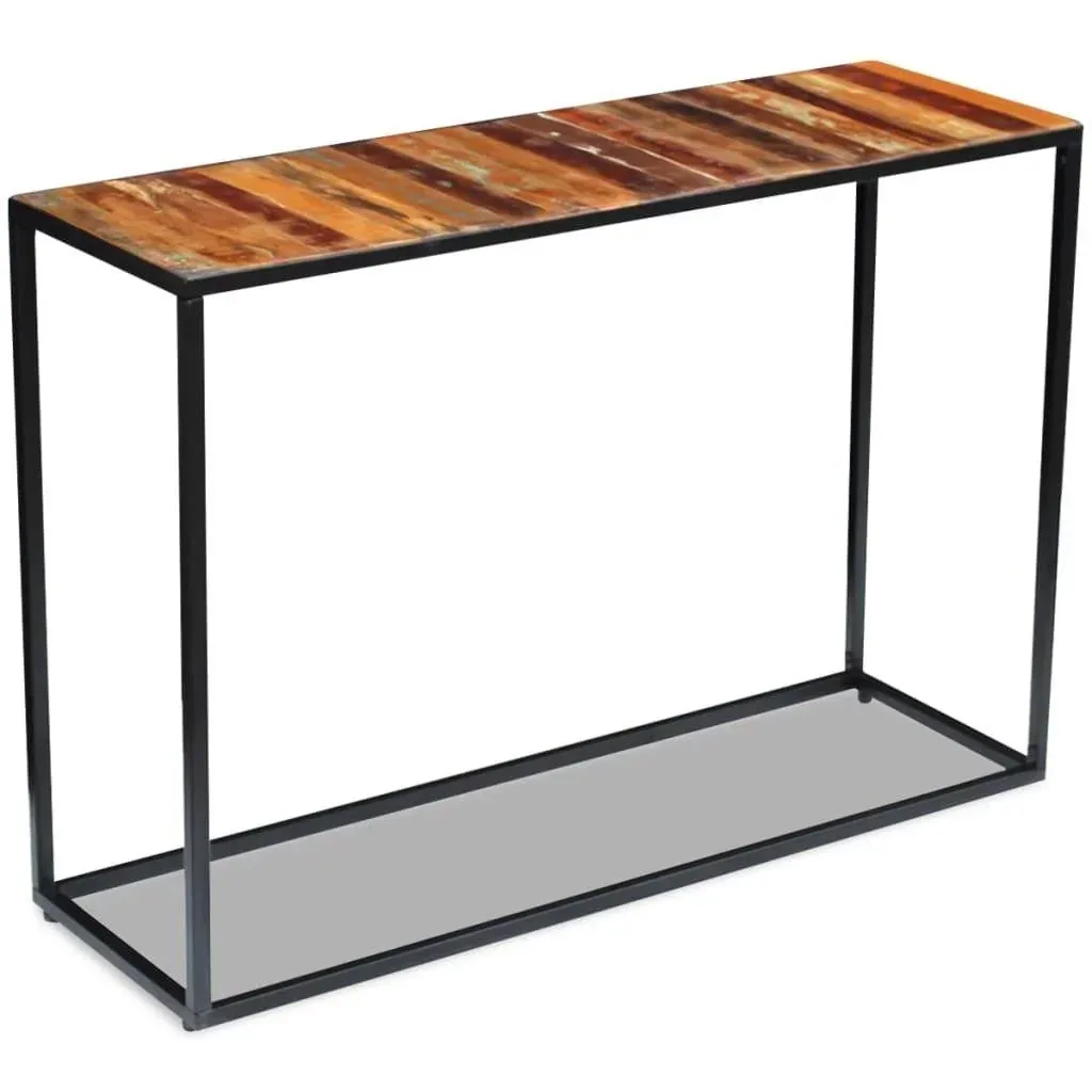 Wall table 110x35x76 cm made of solid recycled wood