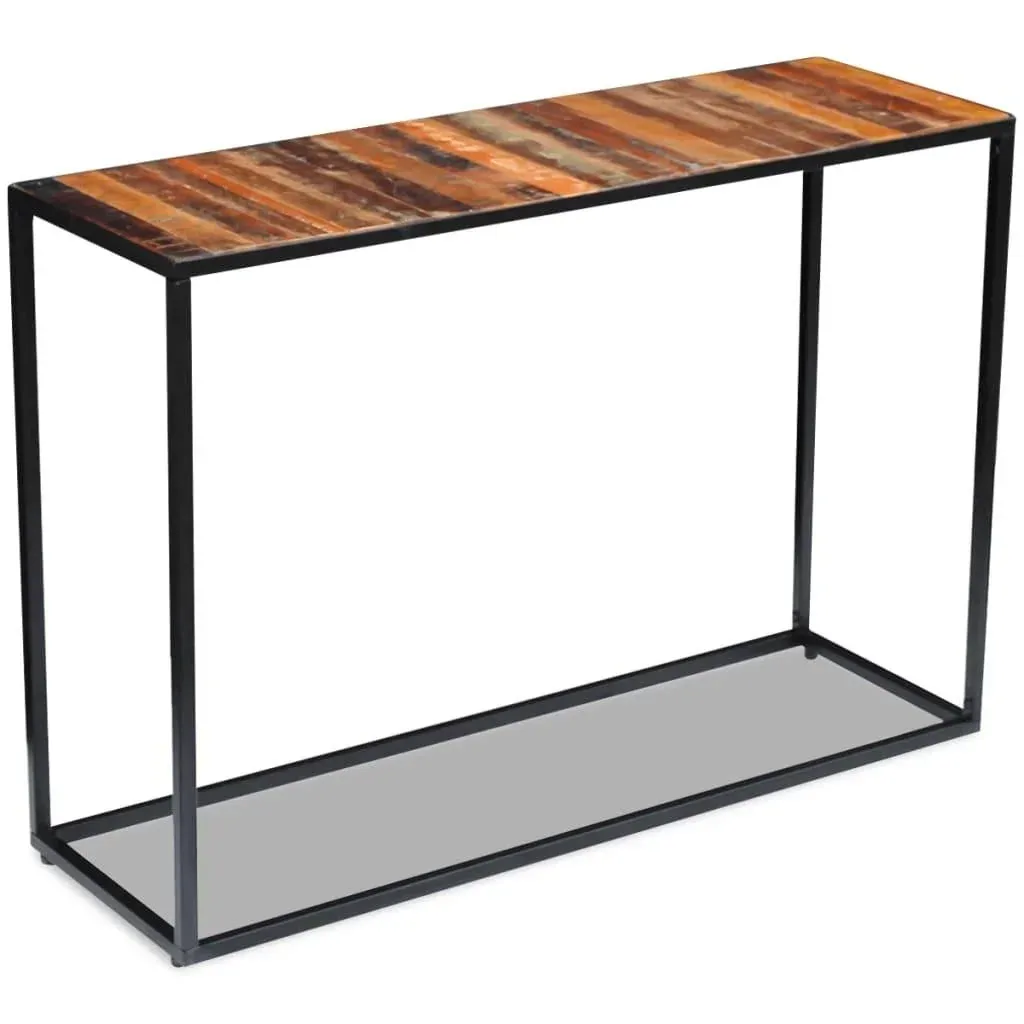 Wall table 110x35x76 cm made of solid recycled wood