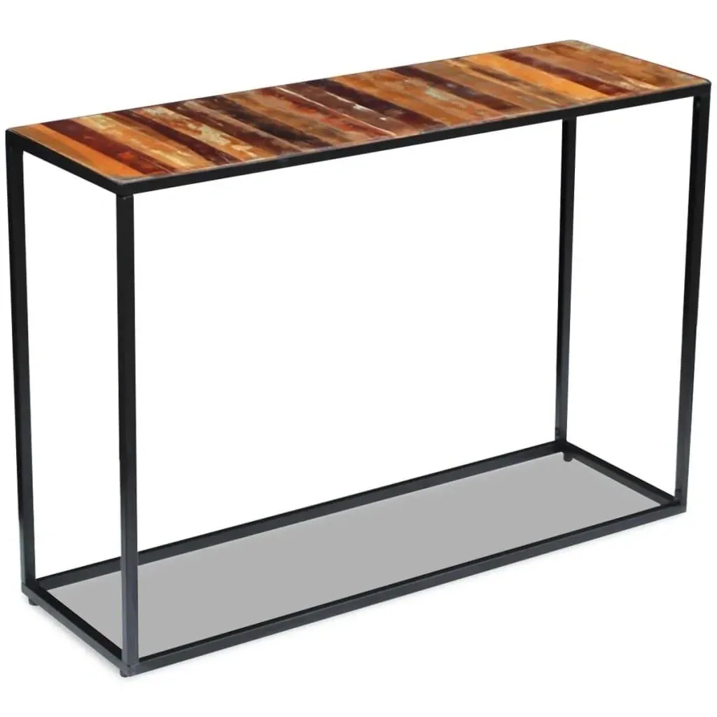 Wall table 110x35x76 cm made of solid recycled wood