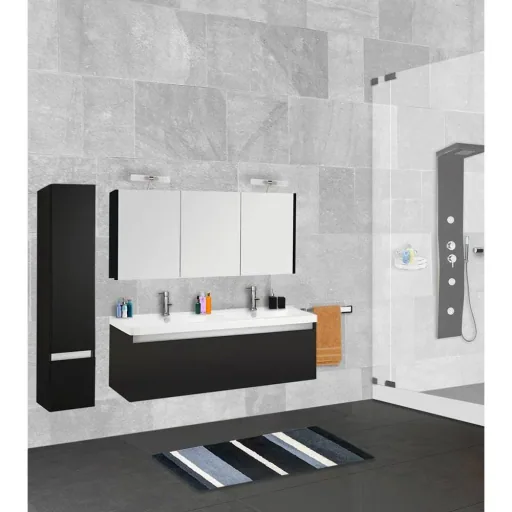Bathroom furniture Stripe 120cm - black