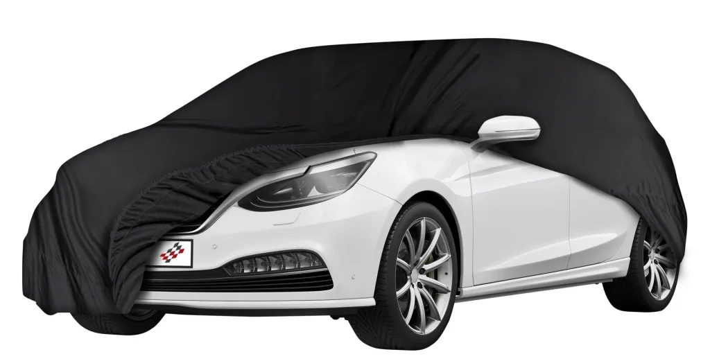 Car cover indoor soft - size 4 - 381x440x155cm - PES - elastane
