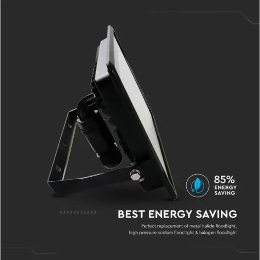 VT-158 LED Floodlight - 50W - 4000 Lm - 3000K - Black