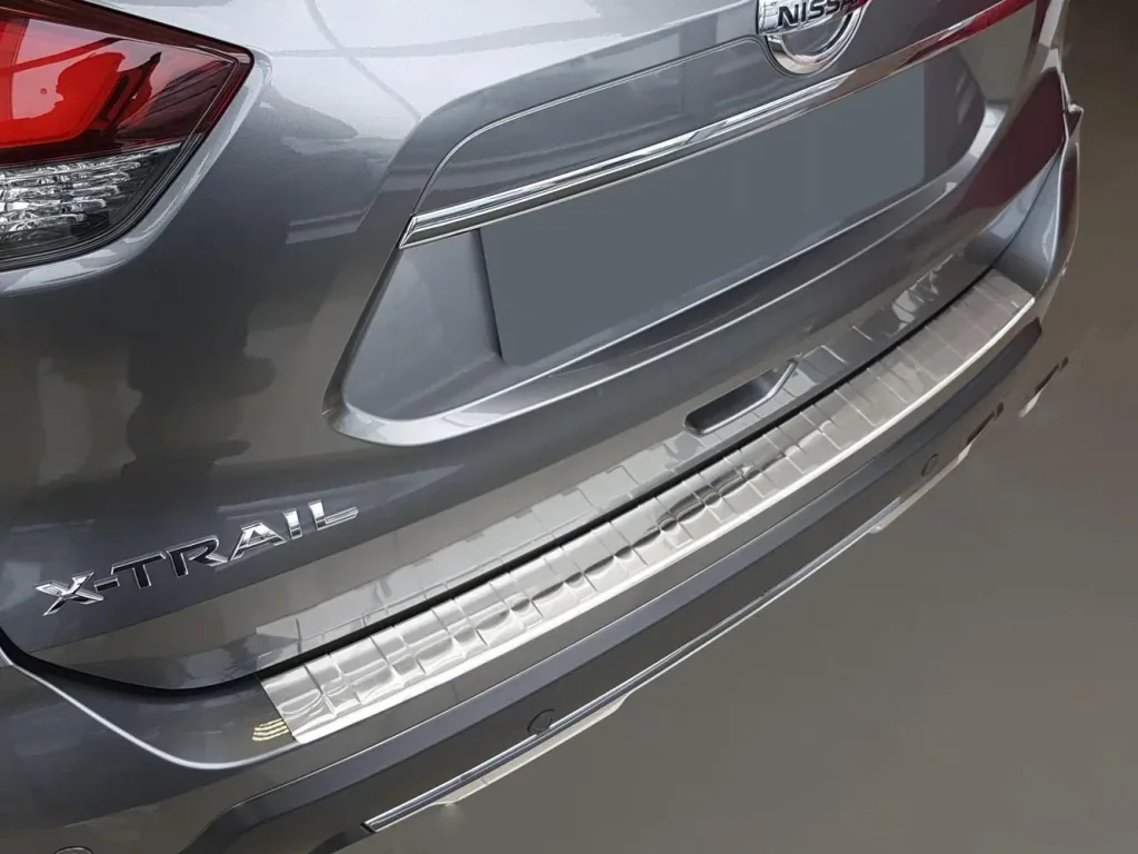 Stainless steel loading sill protection for Nissan X-Trail III (T32), year of construction FL 2017>