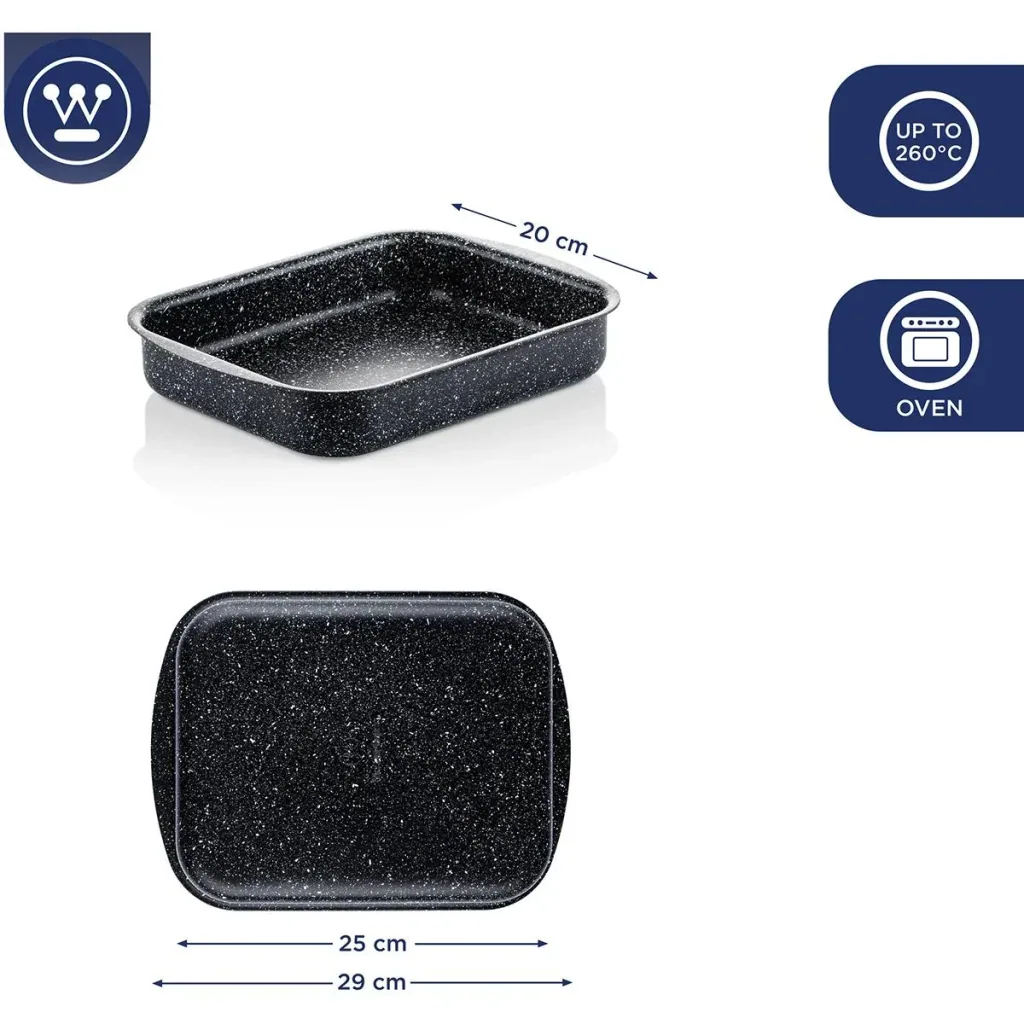 Casserole dish frying pan Ø25 cm (12") Black Marble