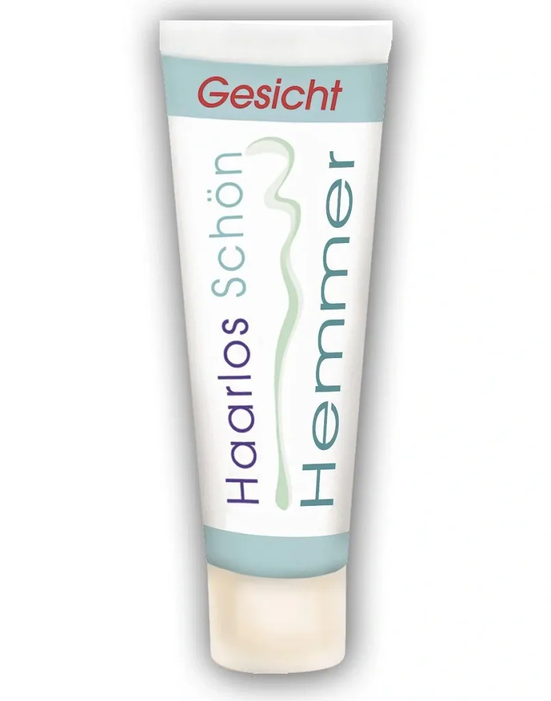Hair growth inhibitors for the face