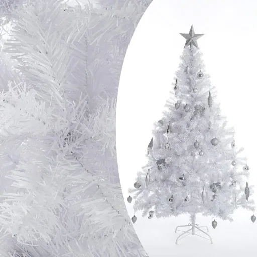 Artificial Christmas tree with snow effect - white 150cm