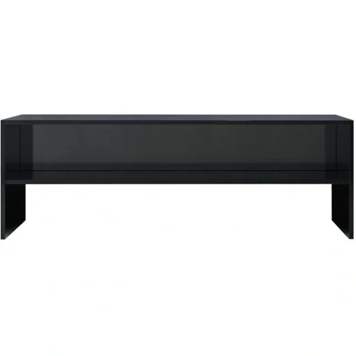 TV cabinet 120x40x40 cm chipboard high-gloss black