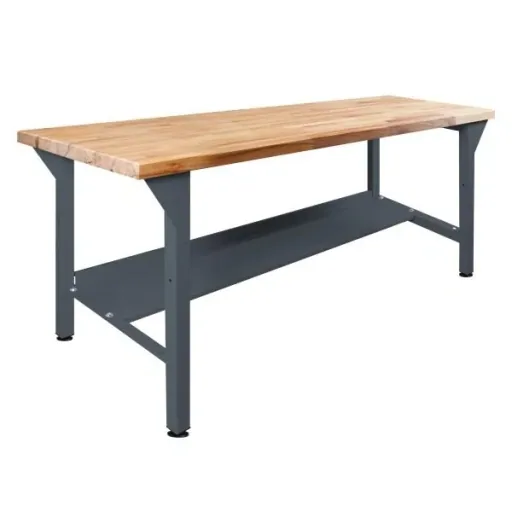 Workbench / work table basic model, RAL7016, H850xD750xL1500mm
