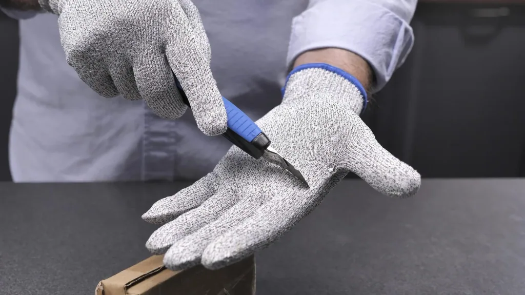 Snijbestendige handschoenen, set van 2 stuks, 1 paar, universele maat