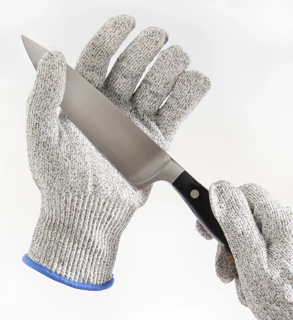 Snijbestendige handschoenen, set van 2 stuks, 1 paar, universele maat
