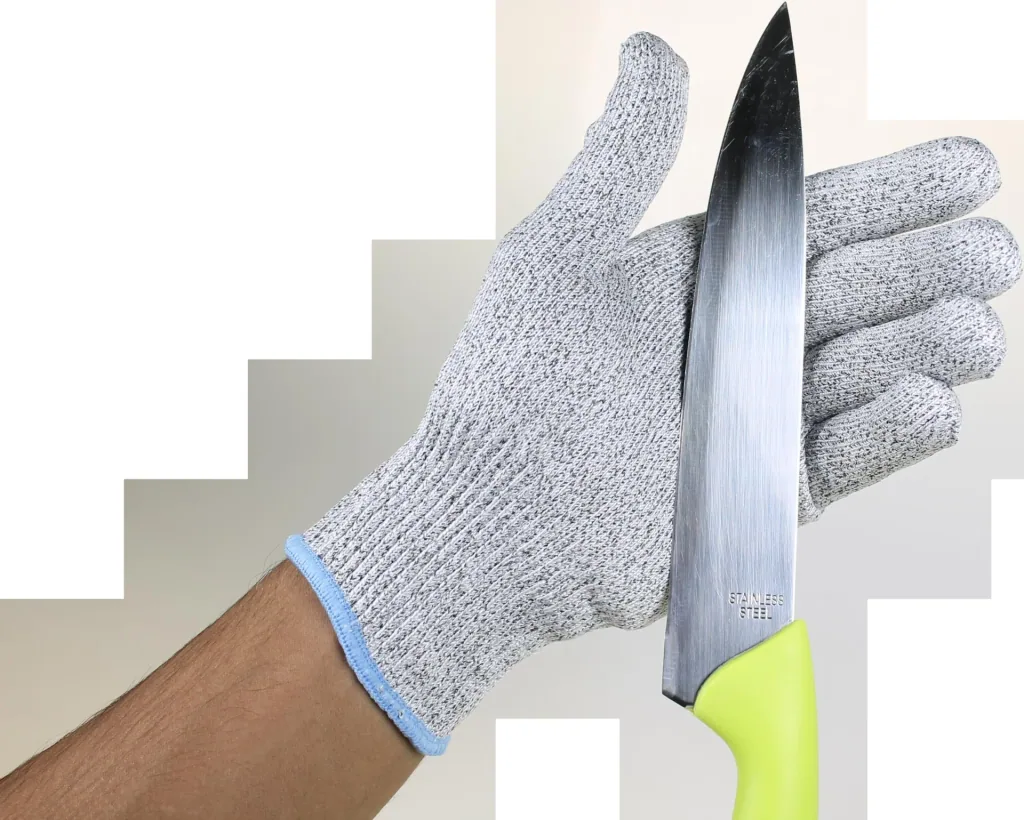 Snijbestendige handschoenen, set van 2 stuks, 1 paar, universele maat