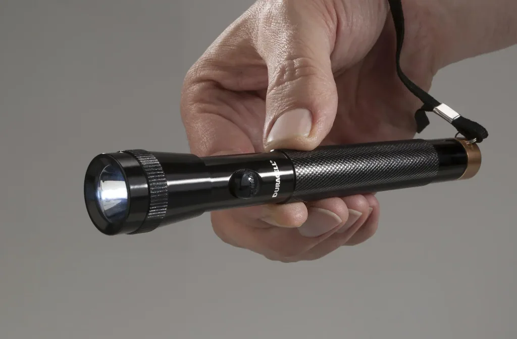 LED flashlight set DUO-C including batteries