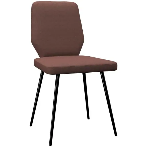 Dining room chairs 2-seater fabric brown