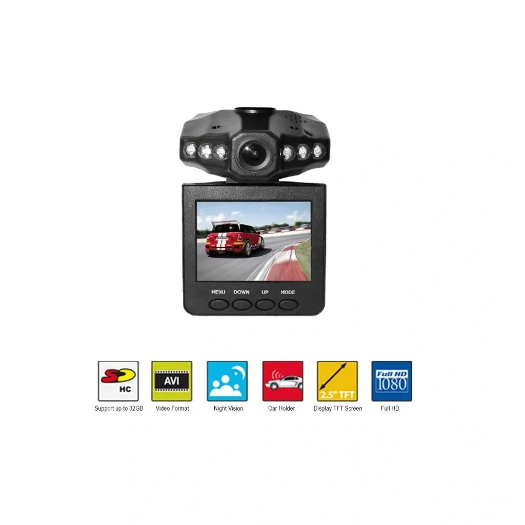 Car cockpit camera with holder