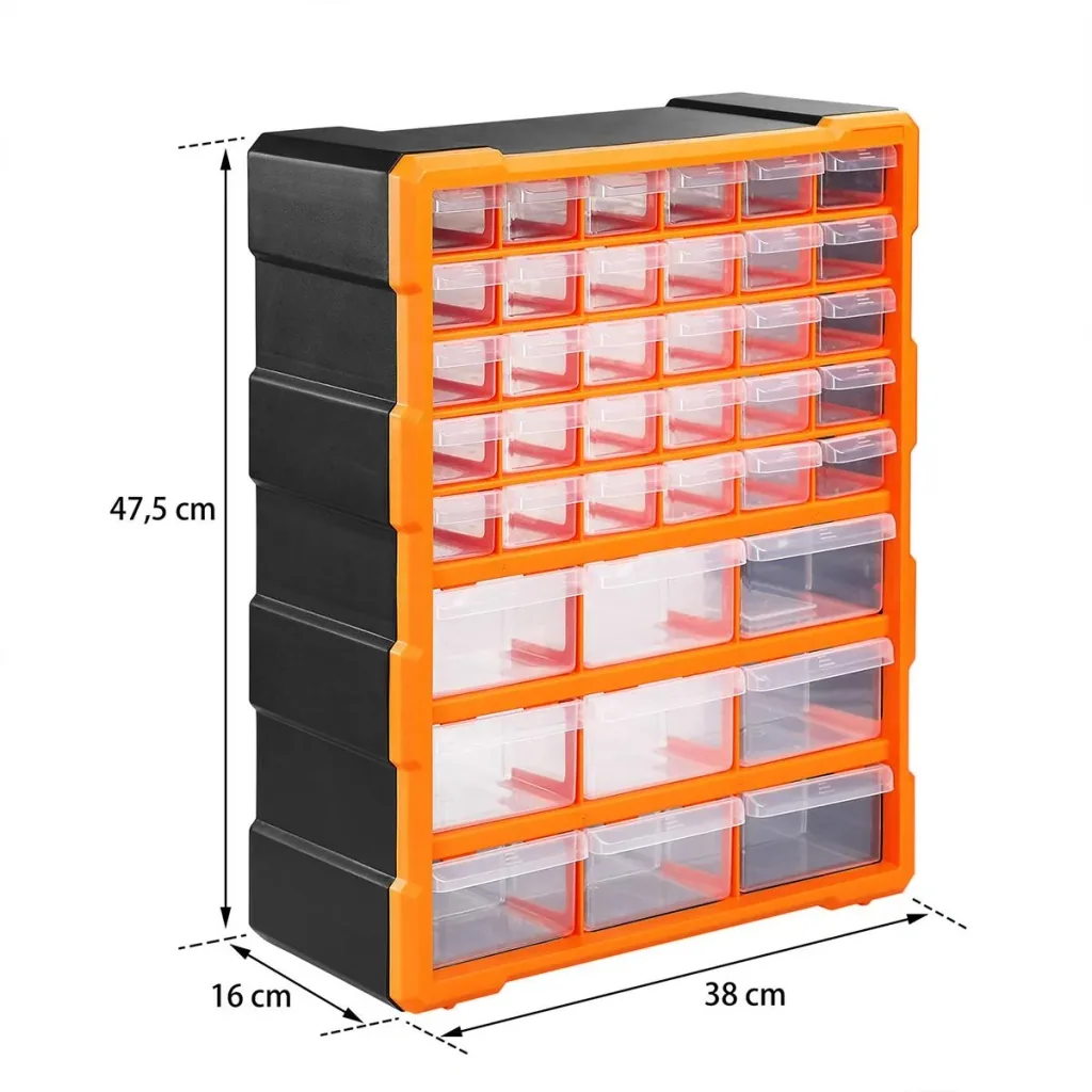Small parts organizer - 39 compartments