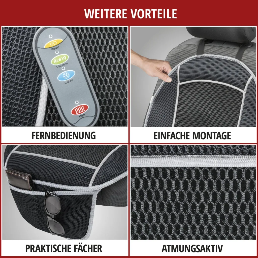 Car seat cover "COOLHEAT" - with massage function