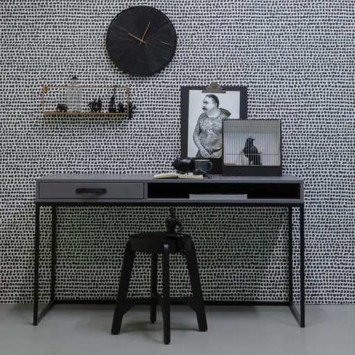 Woood bureau Morris klei grijs