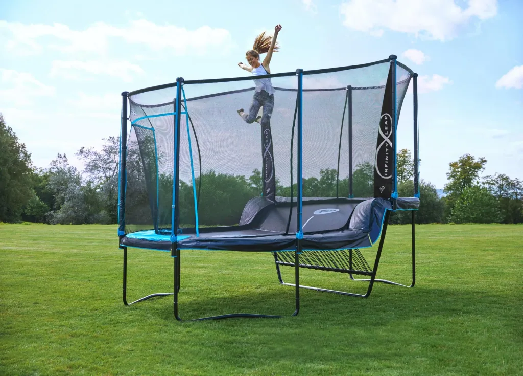 Infinity trampoline blue/black