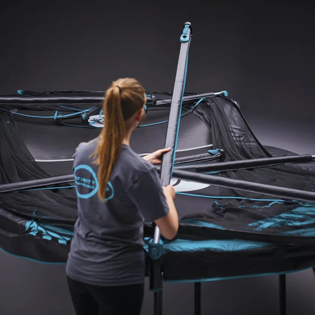 Infinity trampoline blue/black