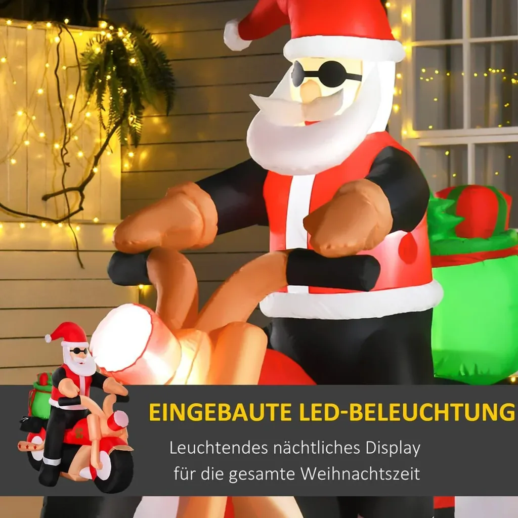 Inflatable Santa Claus 153 cm x 55 cm x 150 cm | Aosom.de