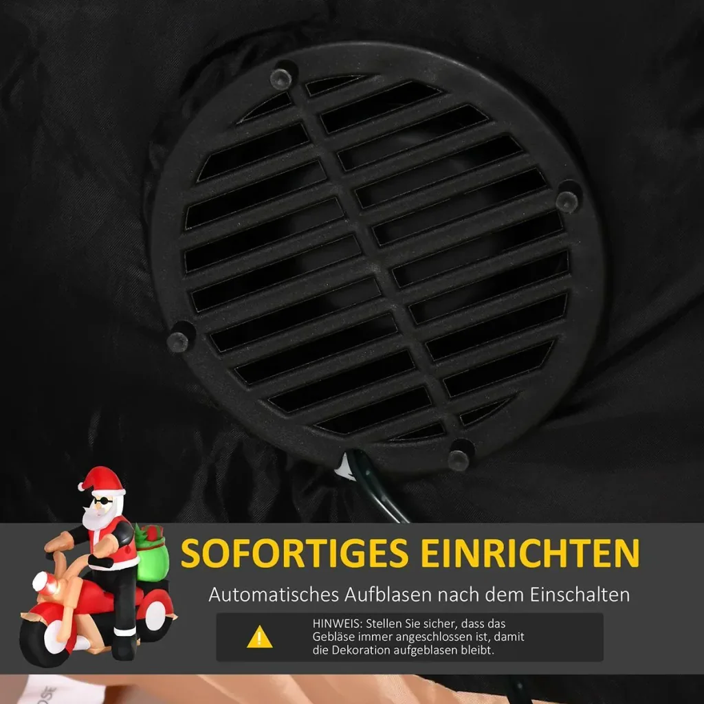 Inflatable Santa Claus 153 cm x 55 cm x 150 cm | Aosom.de