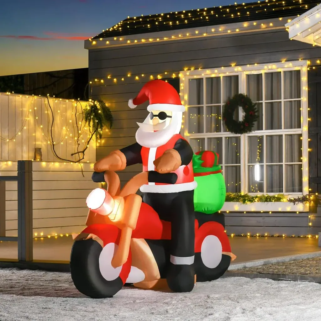Inflatable Santa Claus 153 cm x 55 cm x 150 cm | Aosom.de