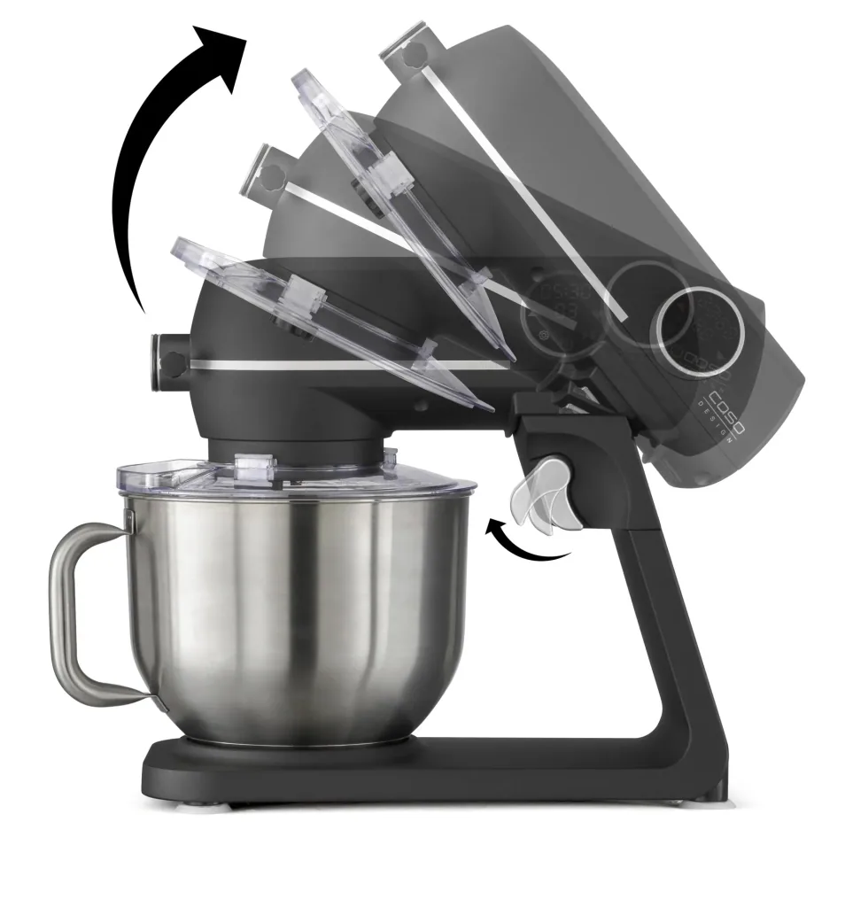 Food processor KM1800 Black E, stainless steel bowl 6 liters