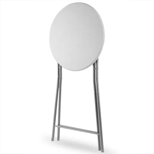 Bar table foldable white, wood decor type