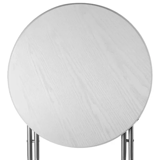 Bar table foldable white, wood decor type