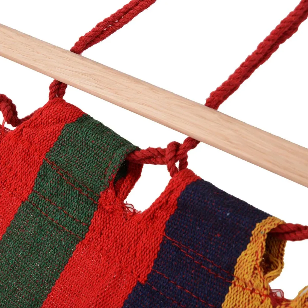 Colorful hammock with bars