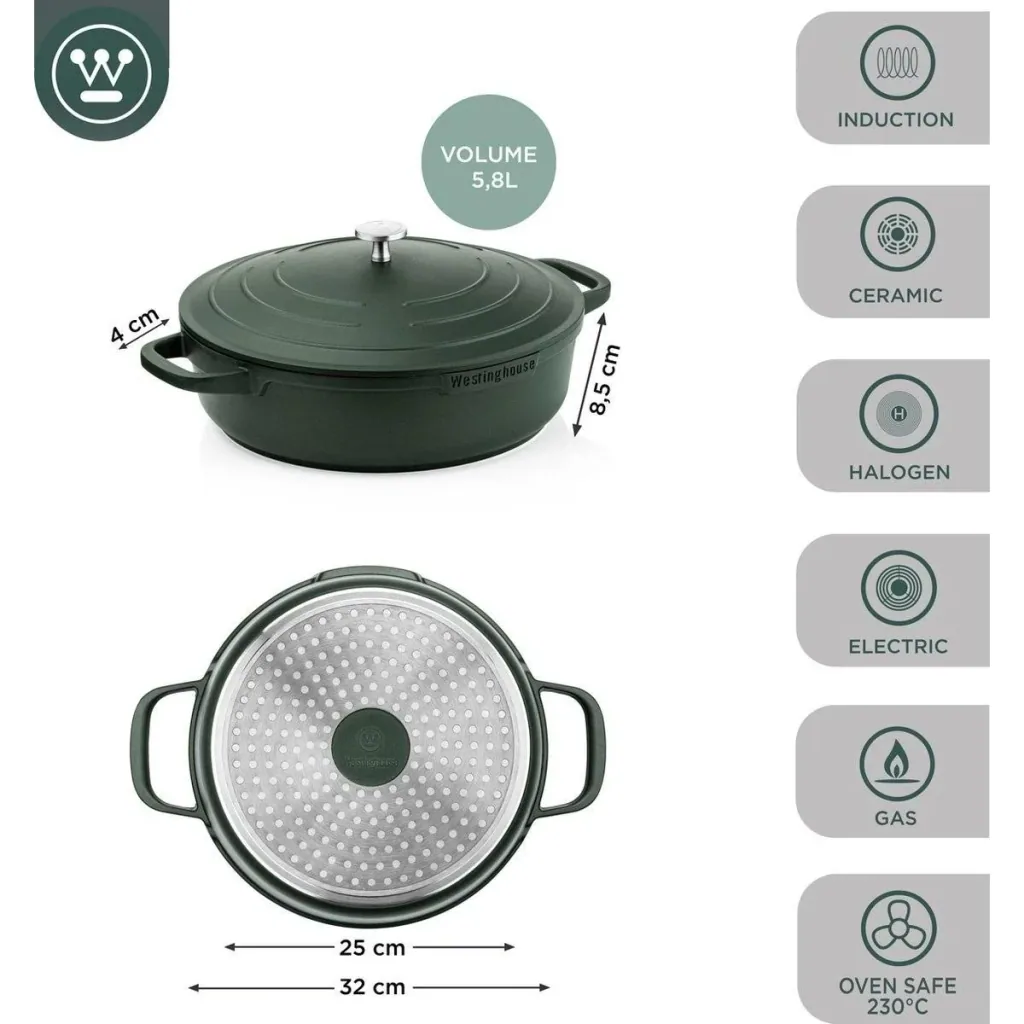 Performance Series Pots & Pans - Wok Pan 28 cm + Frying Pan 32 cm - Green