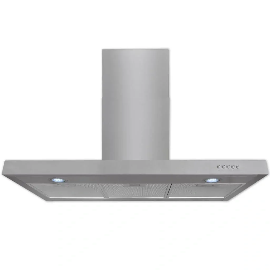 Extractor hood flat 900 mm stainless steel