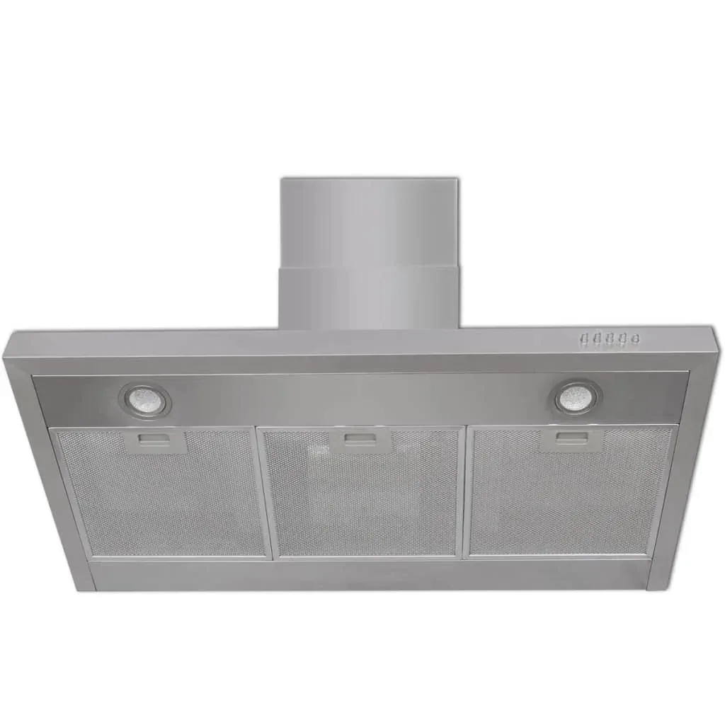 Extractor hood flat 900 mm stainless steel