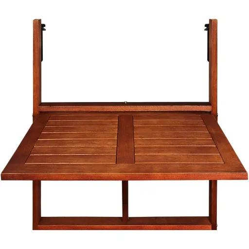Folding balcony table - acacia wood - 65x45x87cm